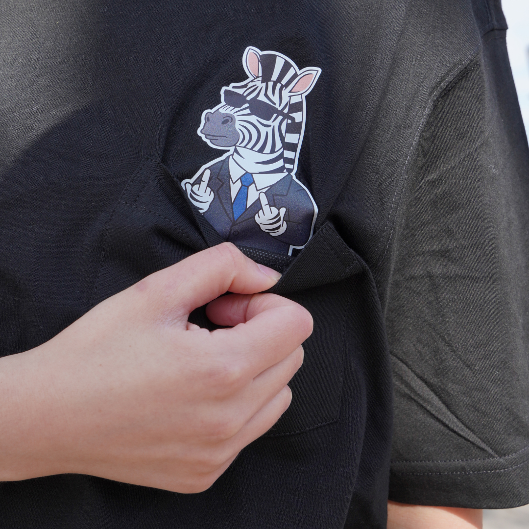 Bemutatós zebra póló